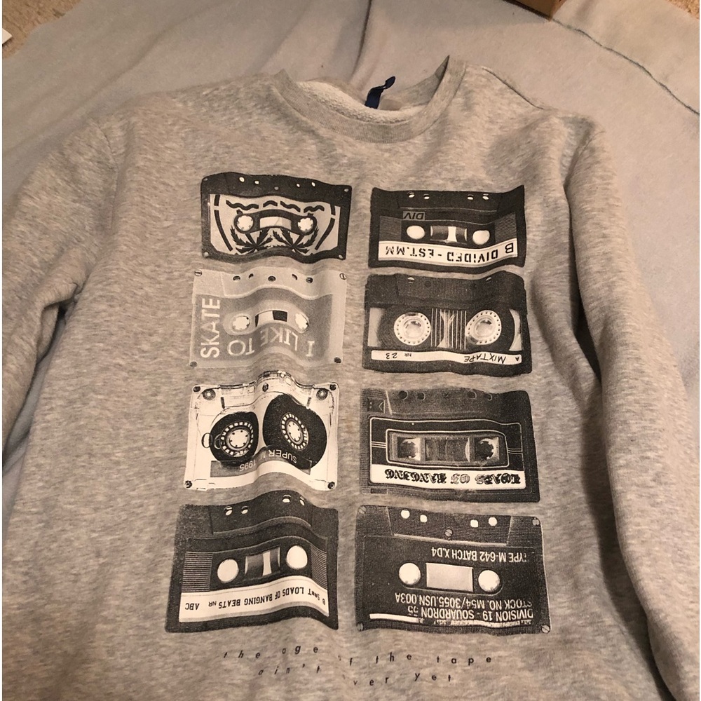 Tape player sweatshirt